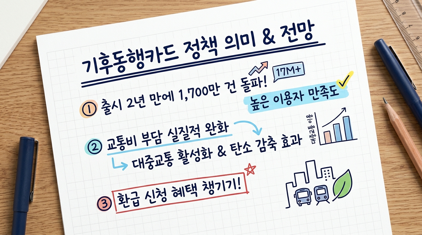 기후동행카드 정책의 의미와 향후 전망